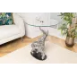 Invicta Stolik boczny ELEPHANT szkło hartowane 80cm / 43557