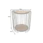 Invicta Stolik boczny TRUE ELEMENTS rama z czarnego drewna akacjowego 50cm / 45737