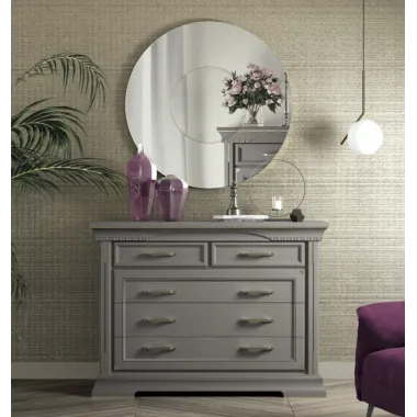 MILANO Włoskie Lustro szklana rama Ø 100cm / 92227