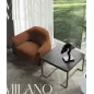 MILANO Włoski fotel tapicerowany kolor MOND 009 89 x 76 x 77cm / 92150