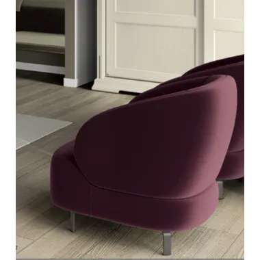 MILANO Włoski fotel tapicerowany kolor MOND 009 89 x 76 x 77cm / 92150