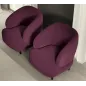 MILANO Włoski fotel tapicerowany kolor MOND 009 89 x 76 x 77cm / 92150
