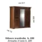 MODIGLIANI Włoska Szafa do sypialni 3 drzwiowa 217 x 220 x 73cm / Arredoclassic MODIGLIANI Włoska Szafa do sypialni 3 drzwiowa 217 x 220 x 73cm / Arredoclassic