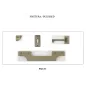 MILANO Włoski stolik kawowy kolor PM8B 120 x 49,4 x 70cm / 9234