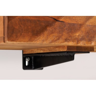 Invicta Szafka RTV wisząca SCORPION 3D mango 180 x 58 x 38cm / 46647