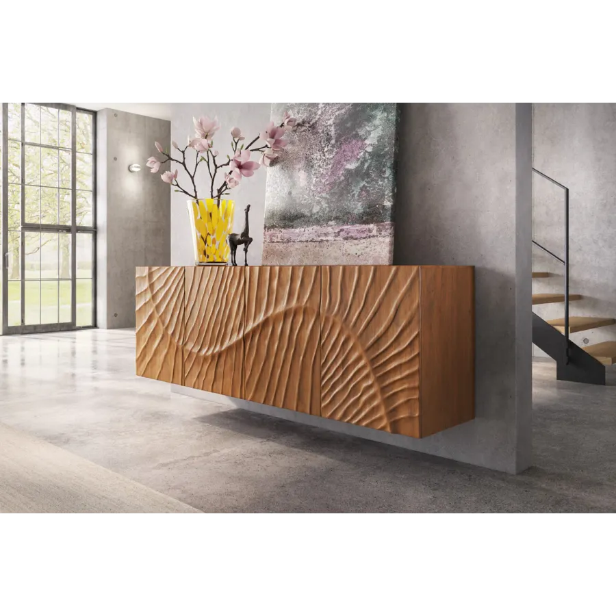 Invicta Szafka RTV wisząca SCORPION 3D mango 180 x 58 x 38cm / 46647 Invicta Szafka RTV wisząca SCORPION 3D mango 180 x 58 x 38cm / 46647