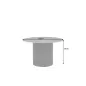 Invicta Stół UNIQUE okrągły ceramiczny szary marmurowy blat 120cm / 46382 Invicta Stół UNIQUE okrągły ceramiczny szary marmurowy blat 120cm / 46382