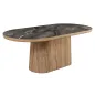 Invicta Stół UNIQUE owalny optyka szarego marmuru 200cm / 46380