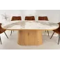 Invicta Stół UNIQUE owalny optyka białego marmuru 200cm / 46381 Invicta Stół UNIQUE owalny optyka białego marmuru 200cm / 46381