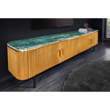 Invicta Szafka RTV VENEZIANO zielony marmur 200cm / 44534