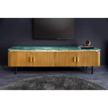 Invicta Szafka RTV VENEZIANO zielony marmur 200cm / 44534