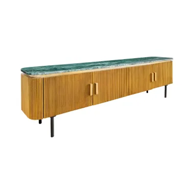 Invicta Szafka RTV VENEZIANO zielony marmur 200cm / 44534