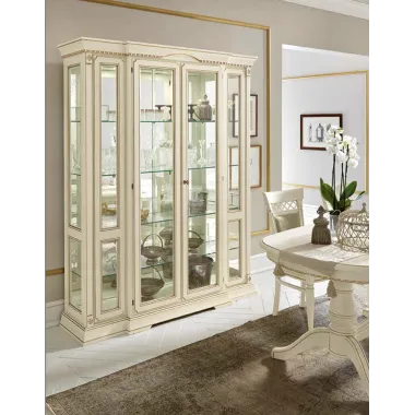 PALAZZO DUCALE ECRU Włoska komoda 4 drzwiowa 205.5 x 94 x 52.5cm / 71BO06