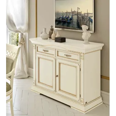 PALAZZO DUCALE ECRU Włoska komoda 4 drzwiowa 205.5 x 94 x 52.5cm / 71BO06