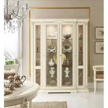 PALAZZO DUCALE ECRU Włoska komoda 4 drzwiowa 205.5 x 94 x 52.5cm / 71BO06