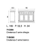 PALAZZO DUCALE ECRU Włoska komoda 3 drzwiowa 160 x 94 x 52.5cm / 71BO05 PALAZZO DUCALE ECRU Włoska komoda 3 drzwiowa 160 x 94 x 52.5cm / 71BO05