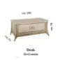MELODIA Włoskie biurko 180 X 76 X 90cm / ArredoClassic MELODIA Włoskie biurko 180 X 76 X 90cm / ArredoClassic