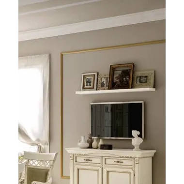 PALAZZO DUCALE ECRU Włoska witryna narożna 1 drzwiowa 88 x 214 x 62cm / 71BO12