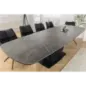 Invicta Stół PAPILLON rozkładany ceramiczny optyka marmuru grafitowego 180-220-260cm / 45179