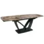 Invicta Stół PAPILLON rozkładany ceramiczny optyka marmuru taupe 180-220-260cm / 45178