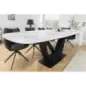 Invicta Stół PAPILLON rozkładany ceramiczny optyka marmuru białego 180-220-260cm / 45177