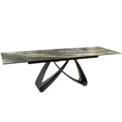 Invicta Stół INFINITY rozkładany ceramiczny optyka marmuru taupe 180-220-260cm / 45181