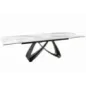 Invicta Stół INFINITY rozkładany ceramiczny optyka marmuru białego 180-220-260cm / 45180