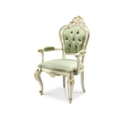 AMBIENTE Włoskie Krzesło tapicerowane kolor Flora 78 Swarovski Cristal / 4504/S