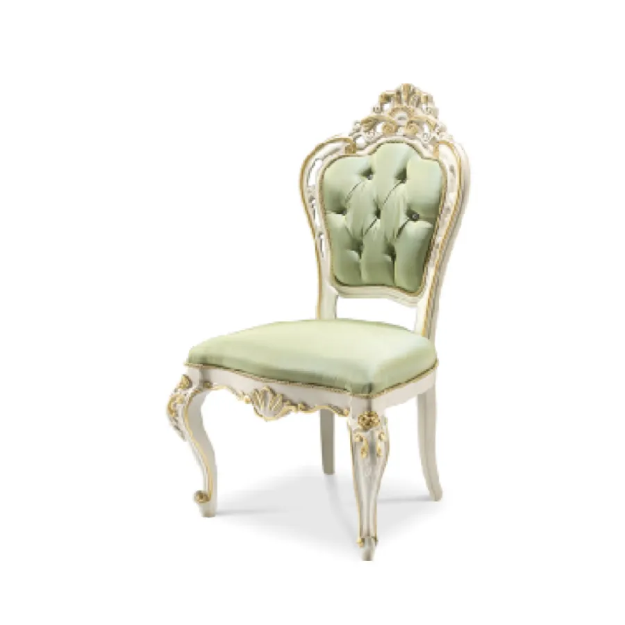 AMBIENTE Włoskie Krzesło tapicerowane kolor Flora 78 Swarovski Cristal / 4504/S AMBIENTE Włoskie Krzesło tapicerowane kolor Flora 78 Swarovski Cristal / 4504/S