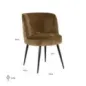 Krzesło Morton oliwkowe cloe (Cloe 751 Olive) - Richmond