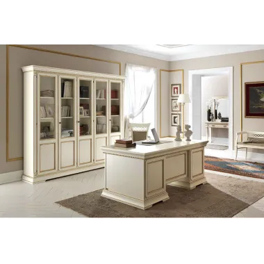 PALAZZO DUCALE ECRU Włoskie biurko Junior 118 x 78 x 61cm / 71BO04SR