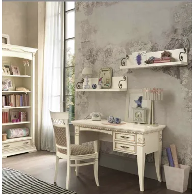 PALAZZO DUCALE ECRU Włoskie biurko Junior 118 x 78 x 61cm / 71BO04SR
