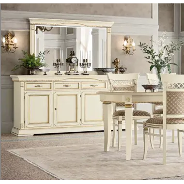 PALAZZO DUCALE ECRU Włoskie biurko 147 x 78 x 65cm / 71BO03SR