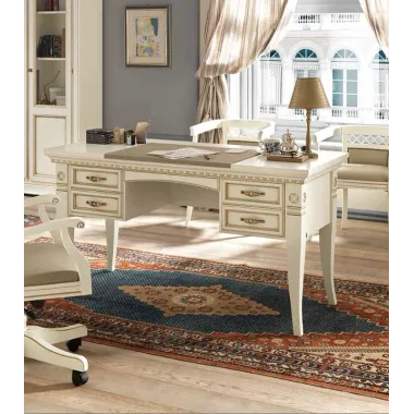 PALAZZO DUCALE ECRU Włoskie biurko 147 x 78 x 65cm / 71BO03SR