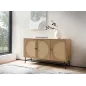 WOHNLING Komoda ratanowa BAMBOO dąb 140 x 80 x 39cm / WL6.892