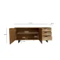 Wohnling Komoda akacja optyka czarnego kamienia 175 x 76 x 40cm / WL7.026