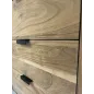 Wohnling Komoda akacja optyka czarnego kamienia 175 x 76 x 40cm / WL7.026