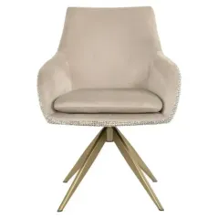 Krzesło obrotowe Lisonne be trendy nature / khaki velvet (Be Trendy 01 Nature) - Richmond