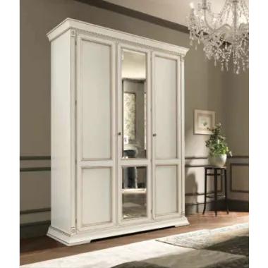 PALAZZO DUCALE ECRU Włoskie Łóżko tapicerowane wezgłowie eco skóra 140 x 200cm / 71BO13LT
