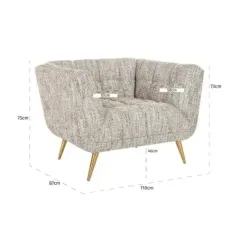 Fotel wypoczynkowy Huxley trendy nature (Be Trendy 01 Nature) - Richmond