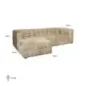 Sofa Merrol lounge lewy desert fusion (Fusion 109 desert) - Richmond