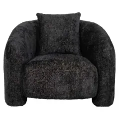 Fotel wypoczynkowy Milania piękny czarny (Be Lovely 17 Black) - Richmond
