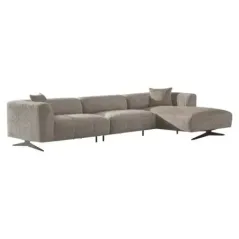 Sofa Hoxton 3-osobowa + szezlong prawy (Be Lovely 170 Beżowy) - Richmond