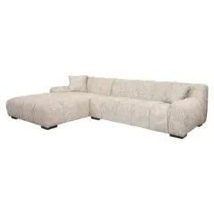 Sofa Hazel 3-osobowa + lewy szezlong modny nature (Be Trendy 01 Nature) - Richmond