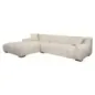 Sofa Hazel 3-osobowa + lewy szezlong modny nature (Be Trendy 01 Nature) - Richmond