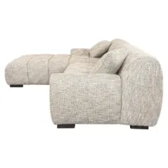 Sofa Hazel 3-osobowa + lewy szezlong modny nature (Be Trendy 01 Nature) - Richmond