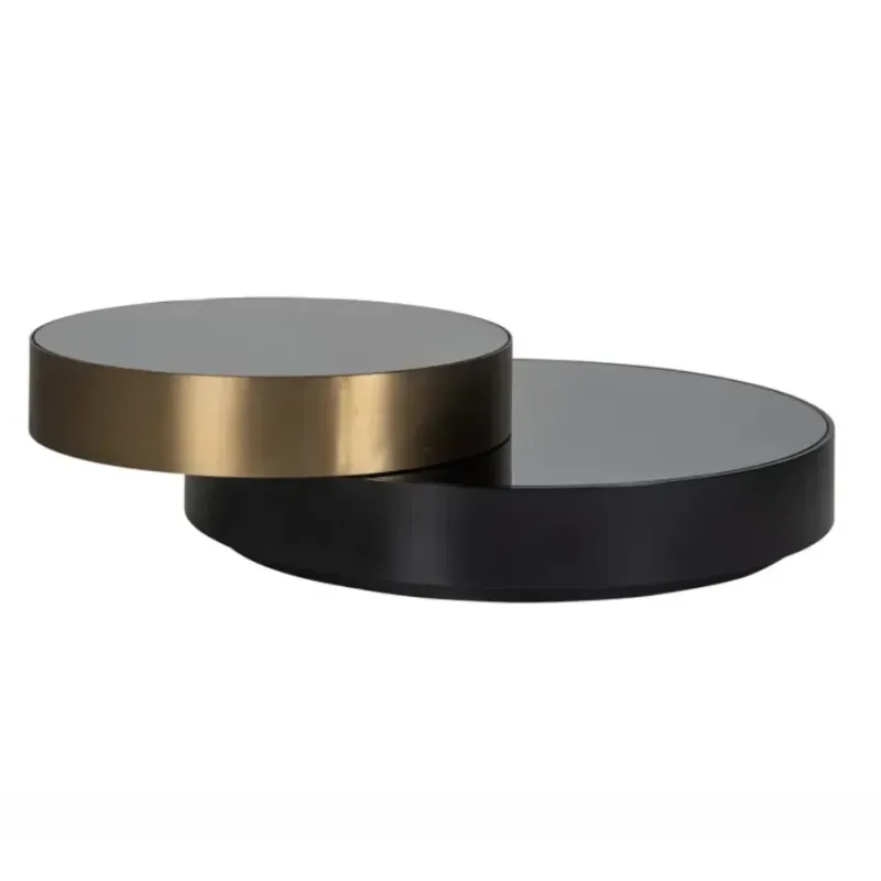 Stolik kawowy SLICE (Black/gold)