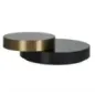 Stolik kawowy SLICE (Black/gold)
