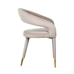 Krzesło Gia khaki velvet fire retardant (FR-Quartz 903 Khaki) - Richmond