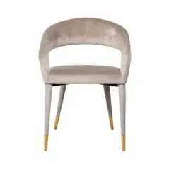 Krzesło Gia khaki velvet fire retardant (FR-Quartz 903 Khaki) - Richmond